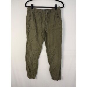 Gap Utility Jogger Pants Women XS Olive Green Douglas Fir Cotton Elastic Waist